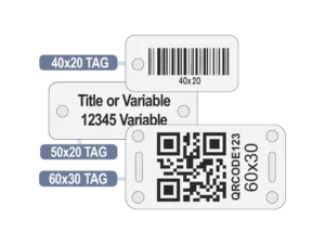 Anodised Aluminium Tag 0.50mm - Sub-Surface Printed