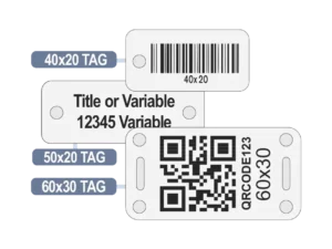 Anodised Aluminium Tag 0.50mm - Sub-Surface Printed